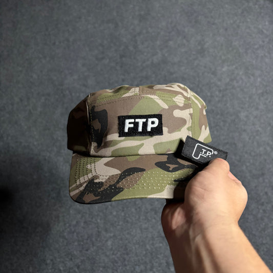 Fuck The Population FTP camo velcro patch hat