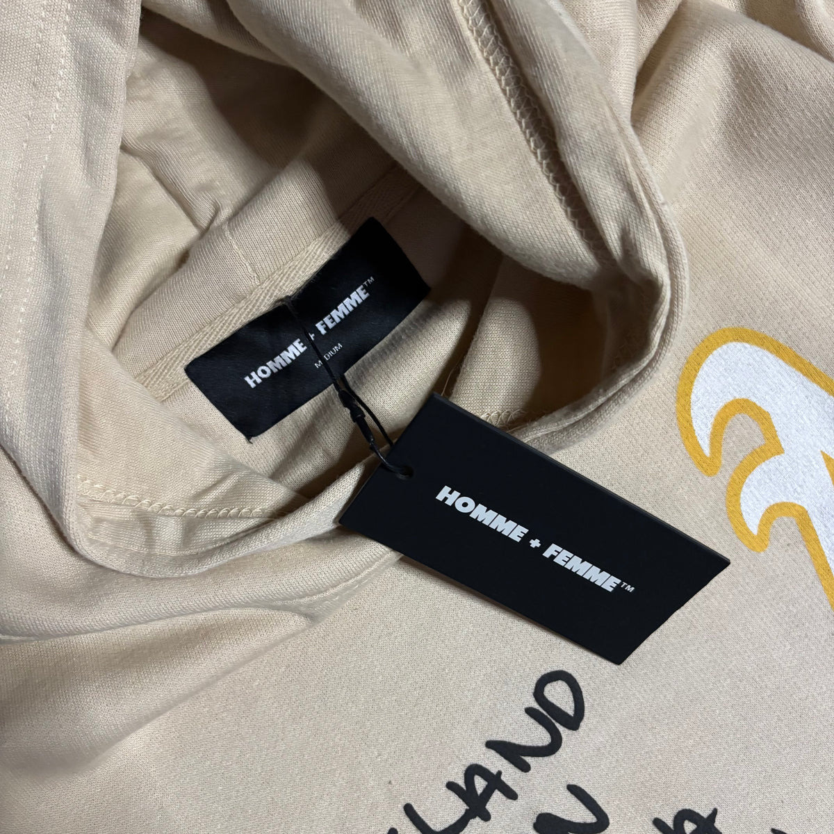 Homme Femme Hollywood beige hoodie