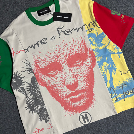 Homme Femme peyote tee white
