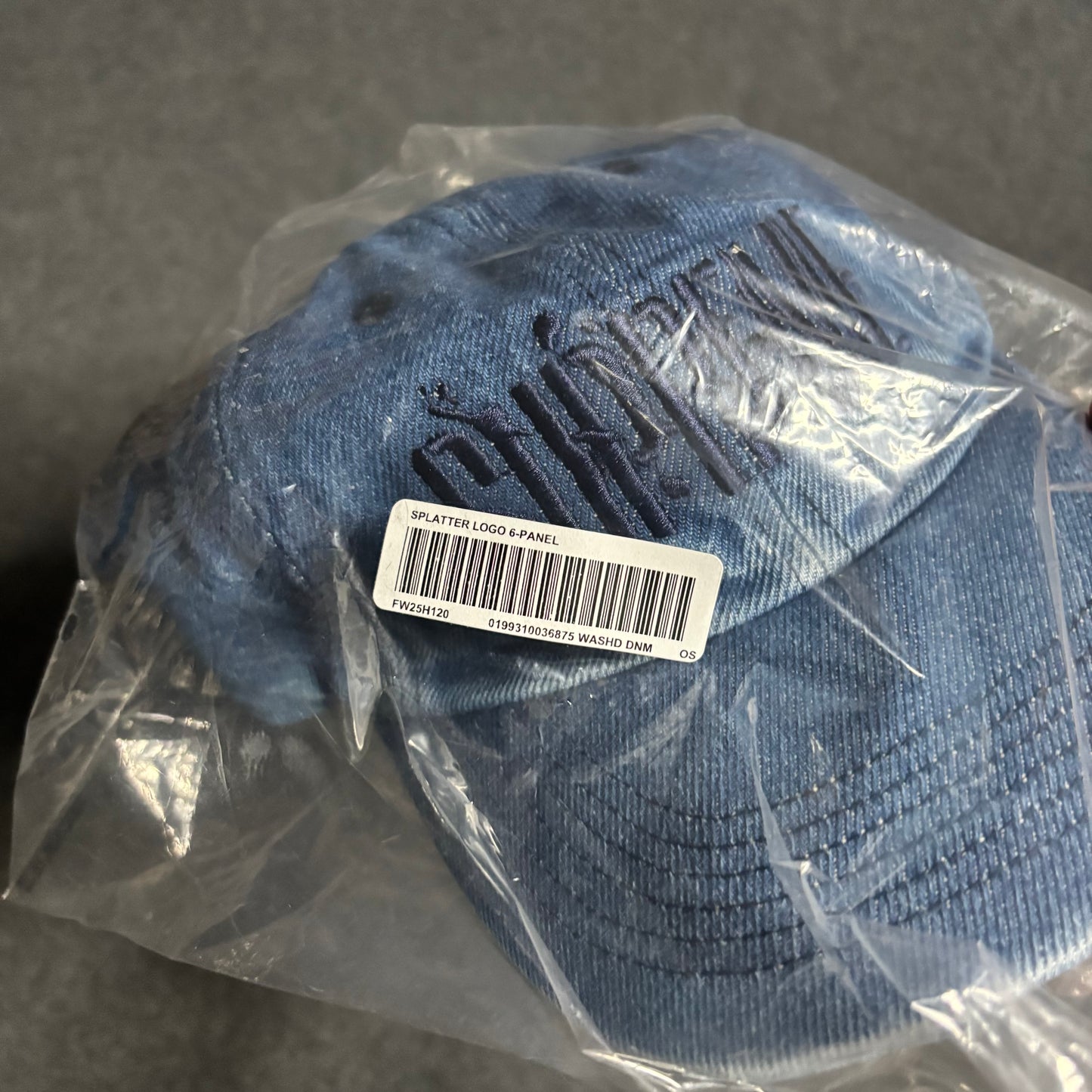 Supreme splatter logo 6 panel