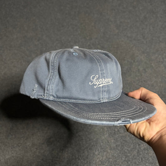 Supreme heavy chino 6 panel denim hat