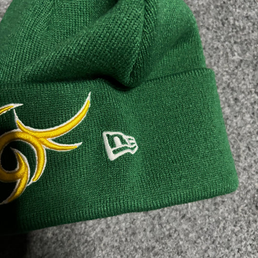 Supreme tribal S beanie green/yellow