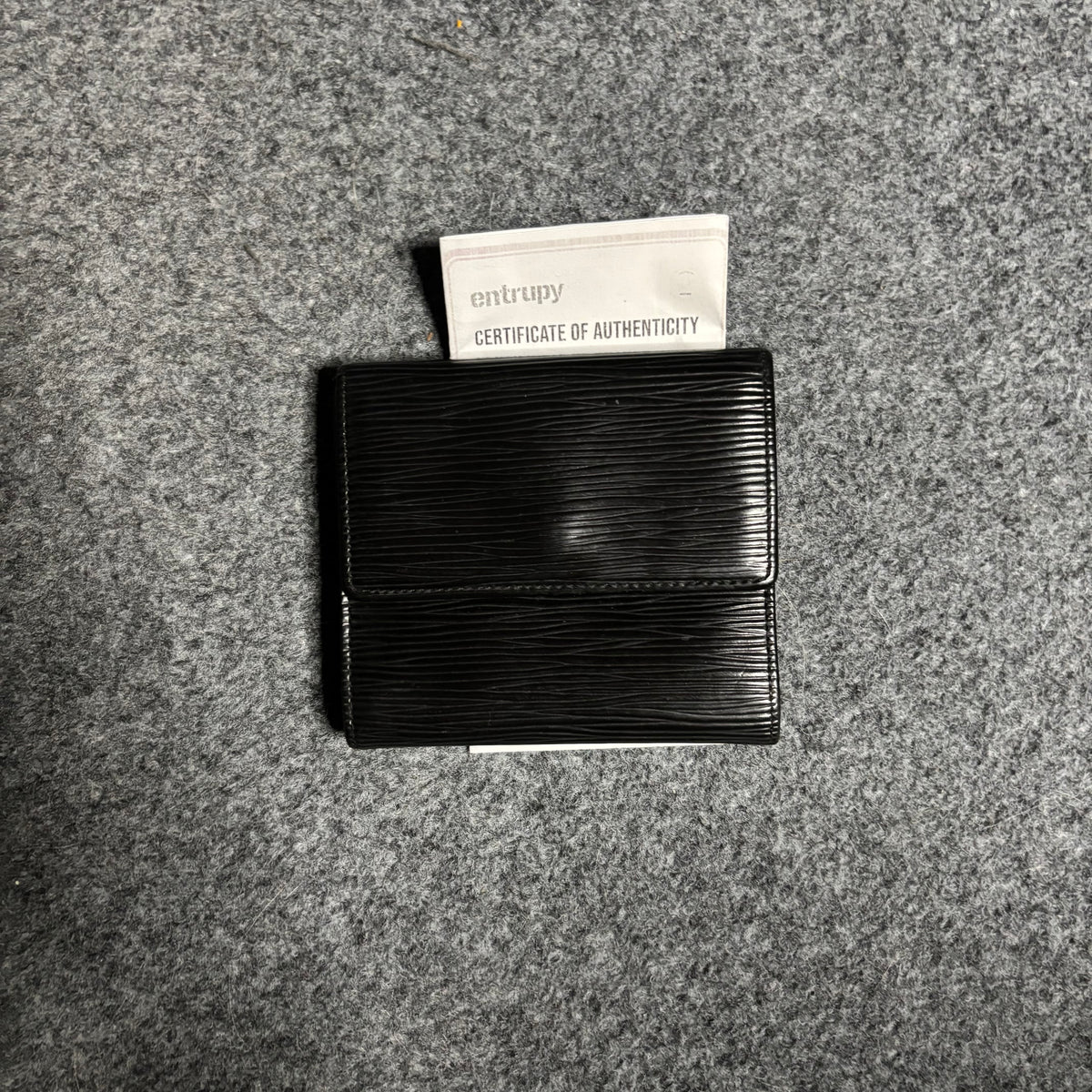 Louis Vuitton epi bifold wallet black