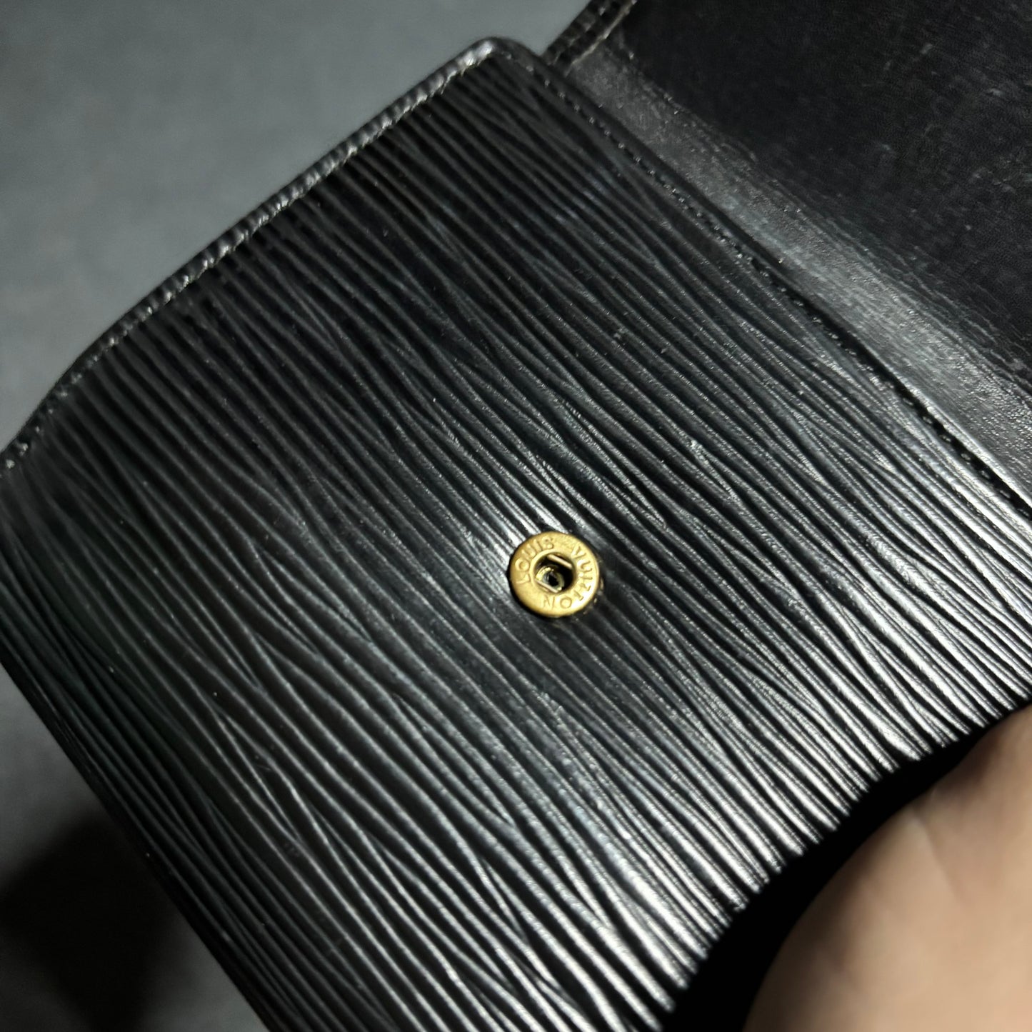 Louis Vuitton epi bifold wallet black