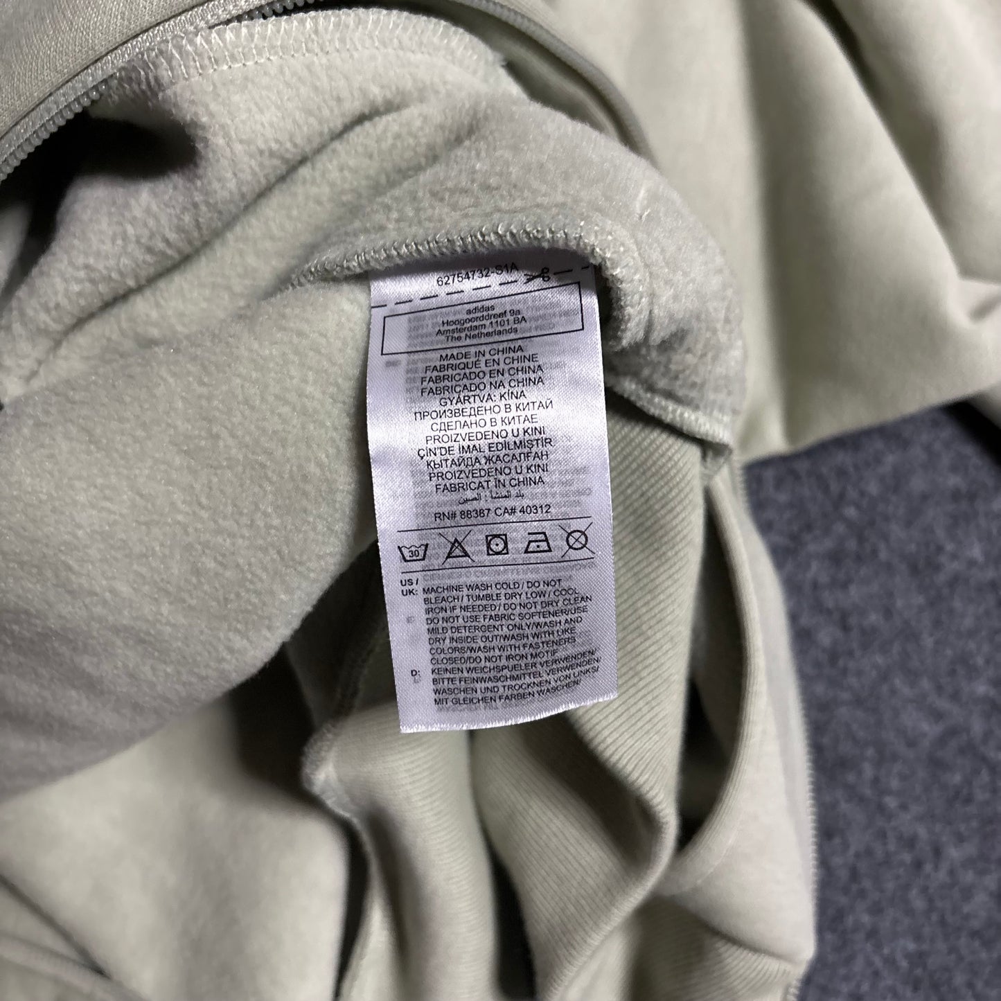 Adidas basketball zip sweater