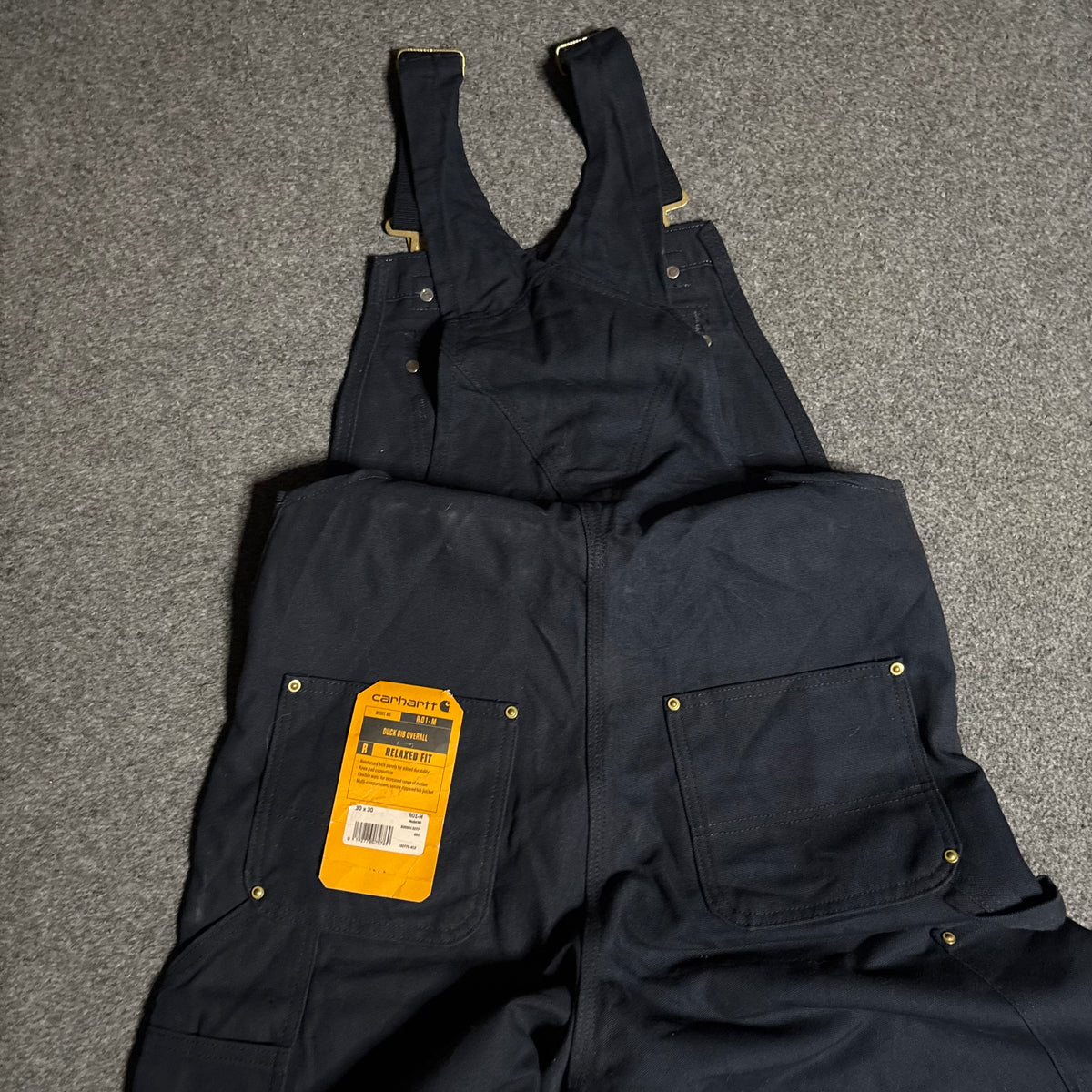 Carhartt double knee overall navy