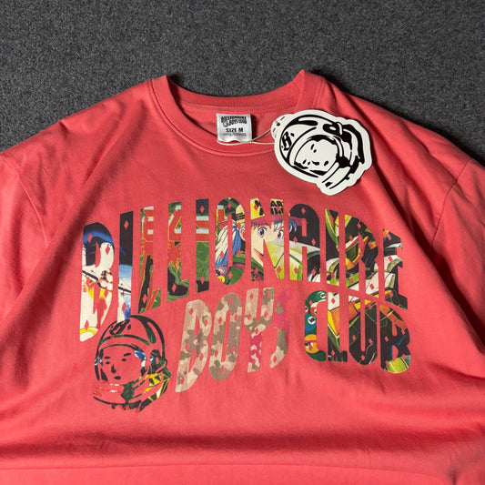 Billionaire Boys Club curve collage tee rose