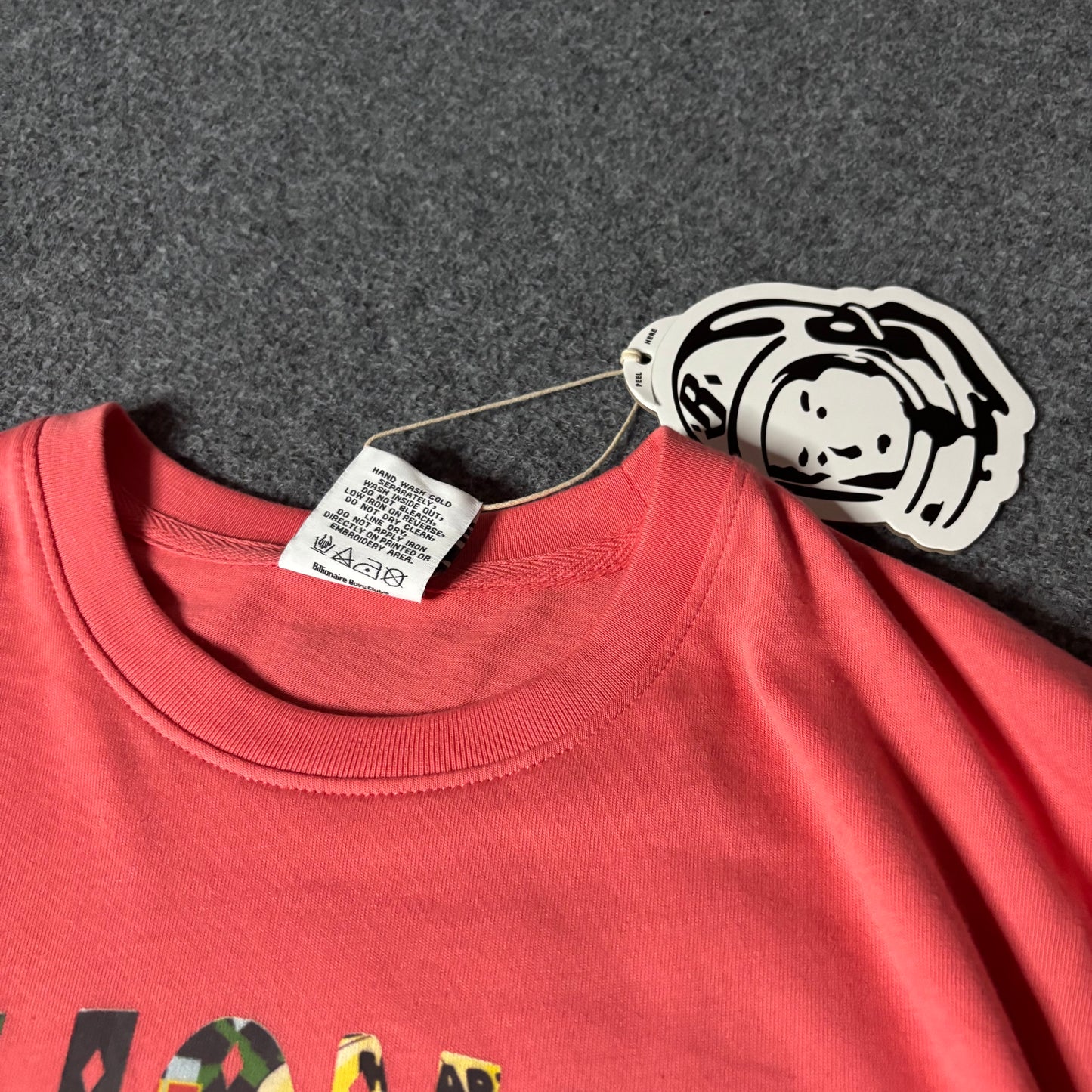 Billionaire Boys Club curve collage tee rose