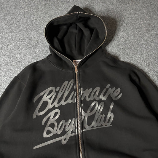 Billionaire Boys Club script zip up hoodie black