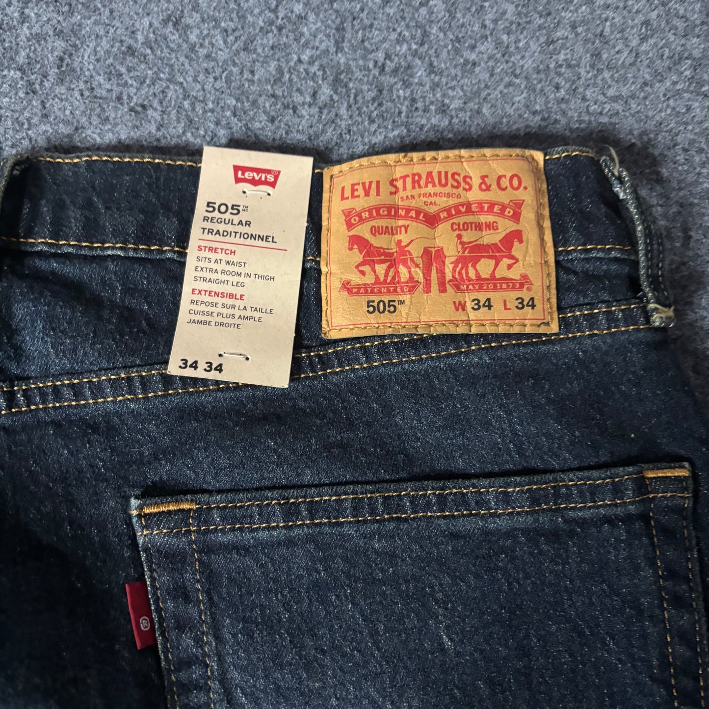 Levis 505 regular acid wash
