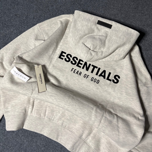 Essentials light oatmeal hoodie