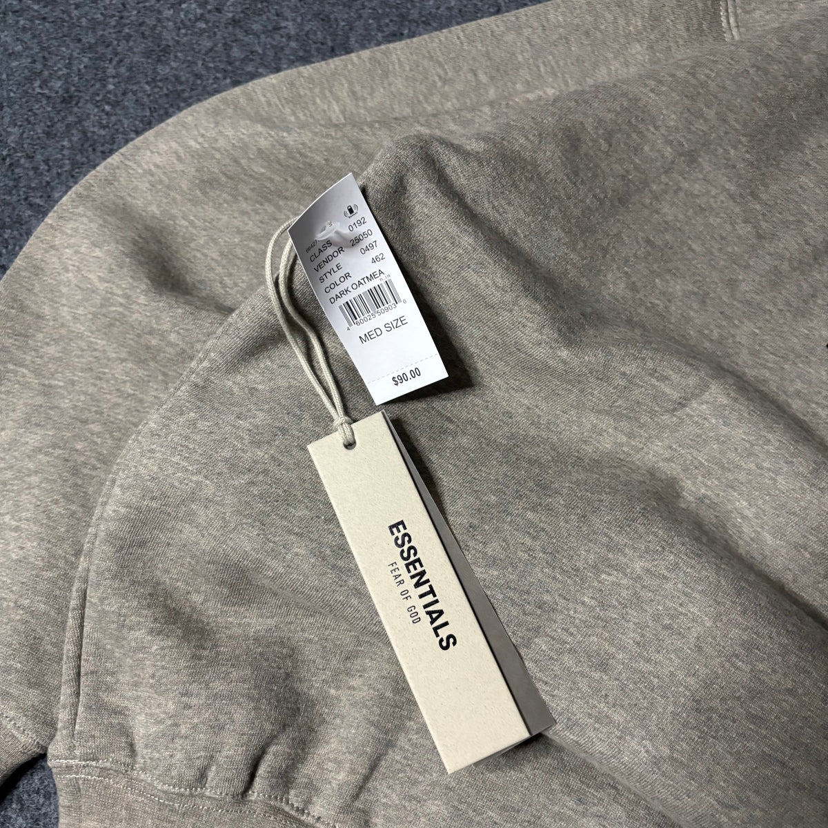 Essentials dark oatmeal hoodie