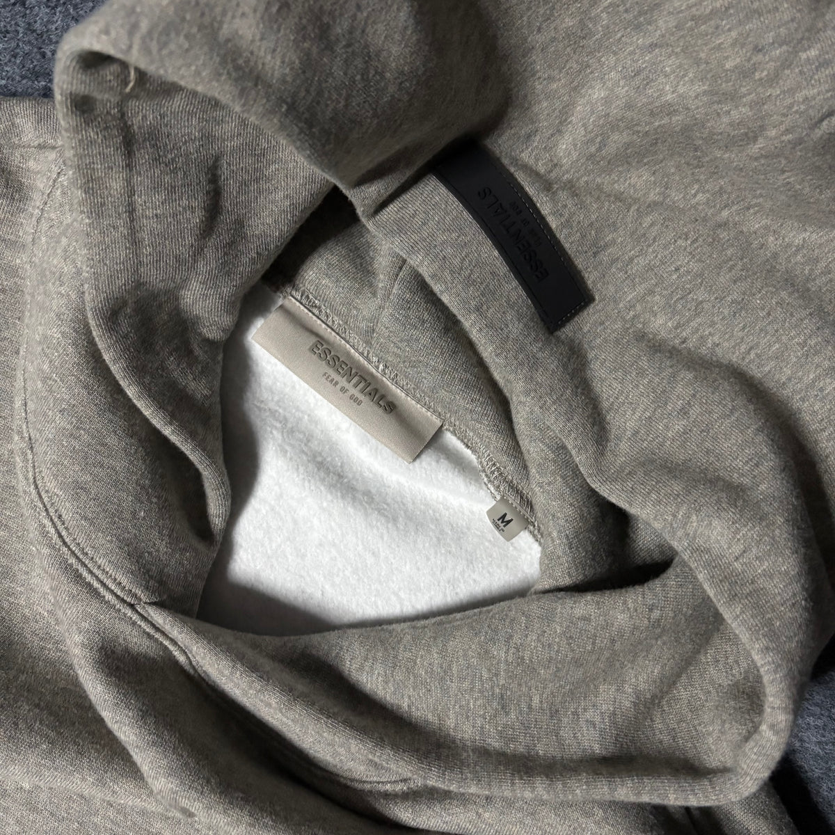 Essentials dark oatmeal hoodie