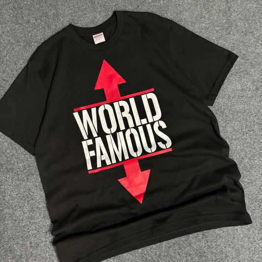 Supreme world famous tee black
