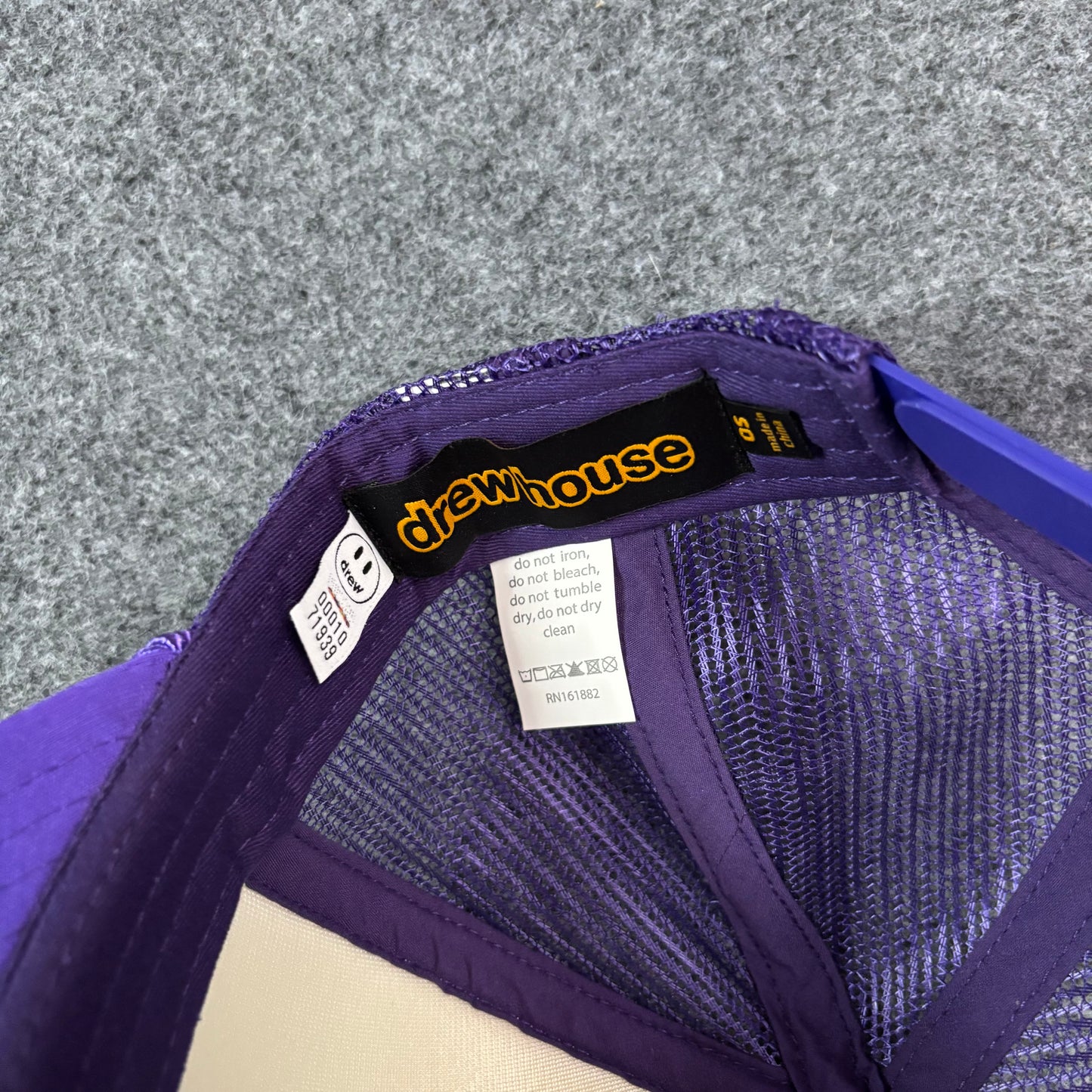Drew House star purple trucker hat