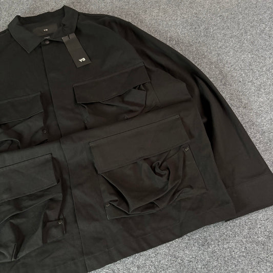 Y-3 Adidas pocket overshirt black