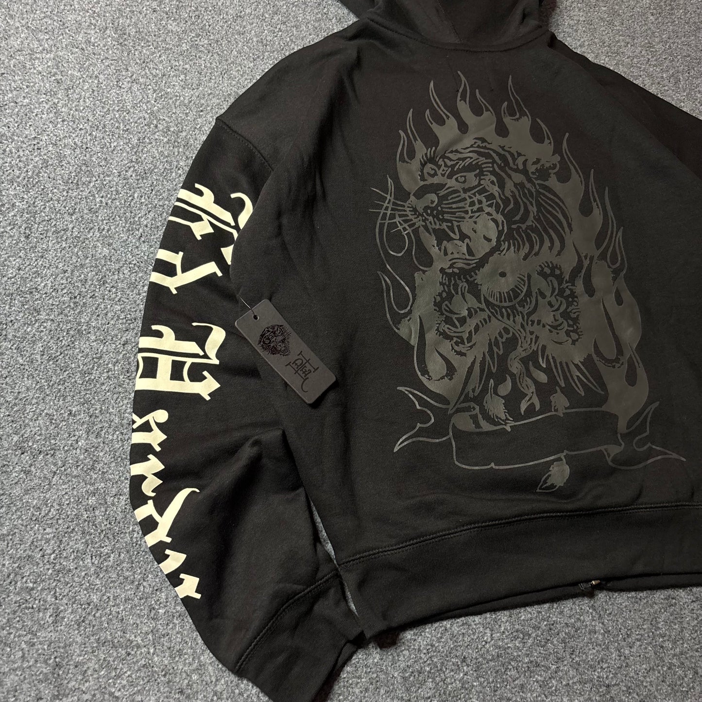 Ed Hardy LKS skull boxy zip hoodie