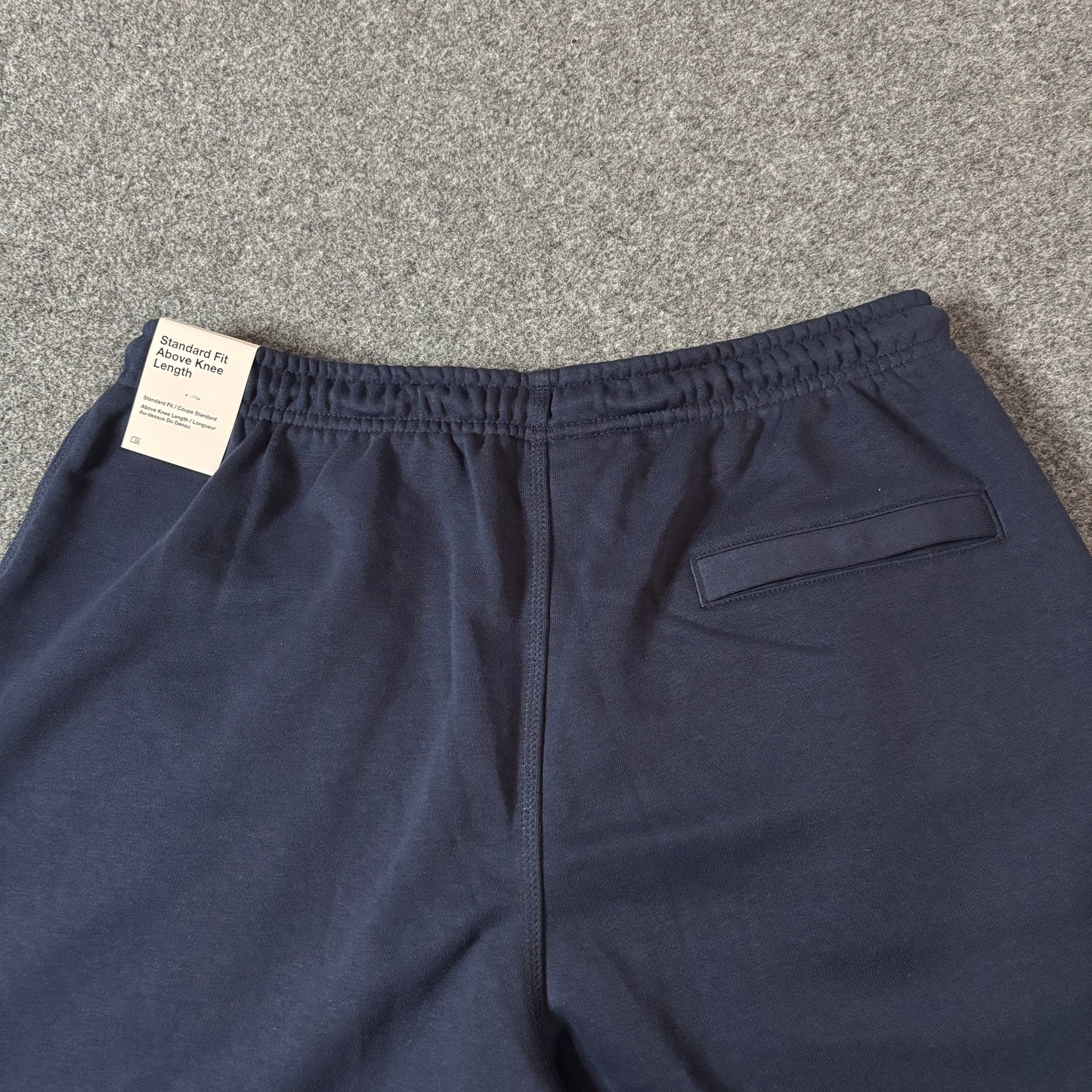 Nike standard fit sweat short navy