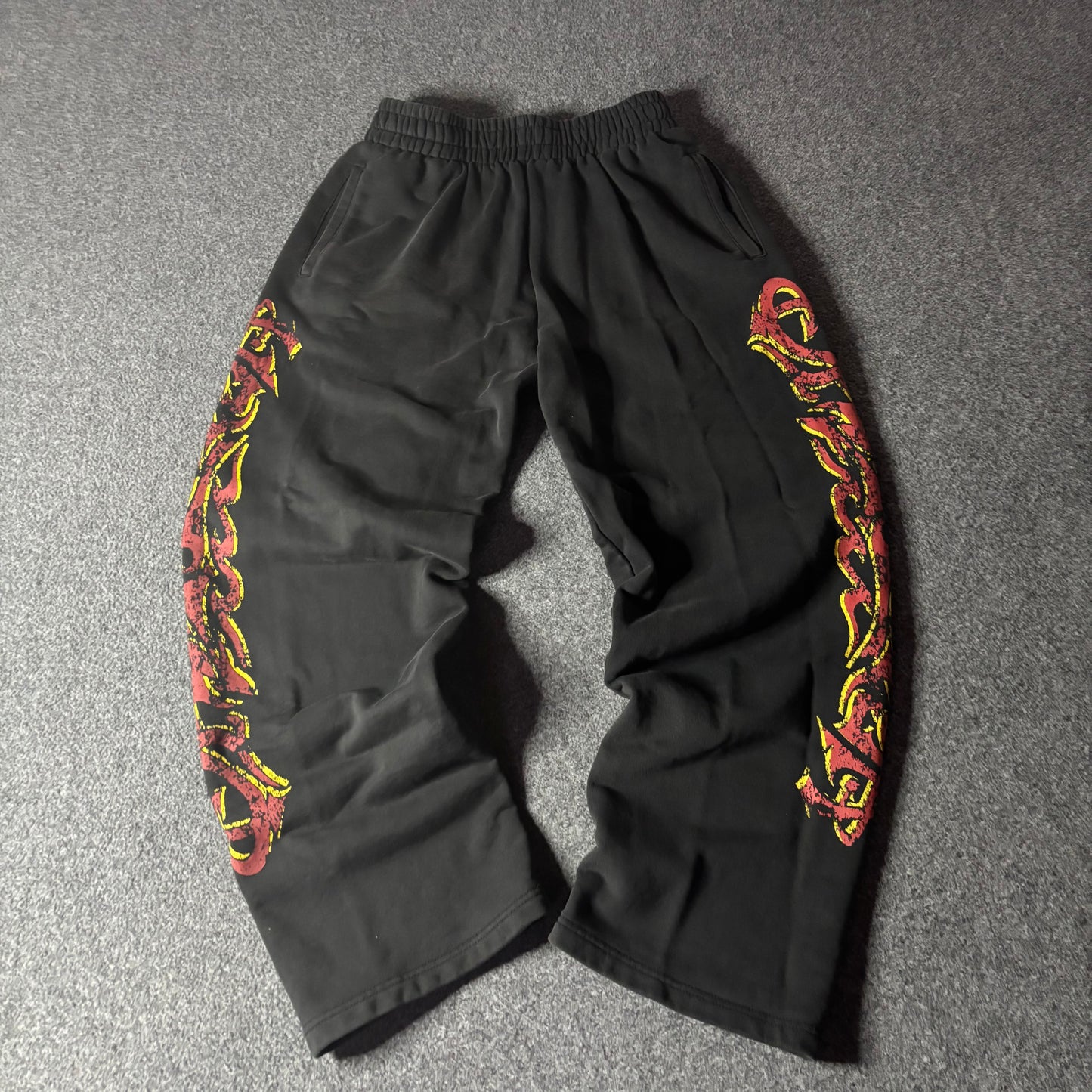 Balenciaga Offshore Baggy Sweatpants Black Faded