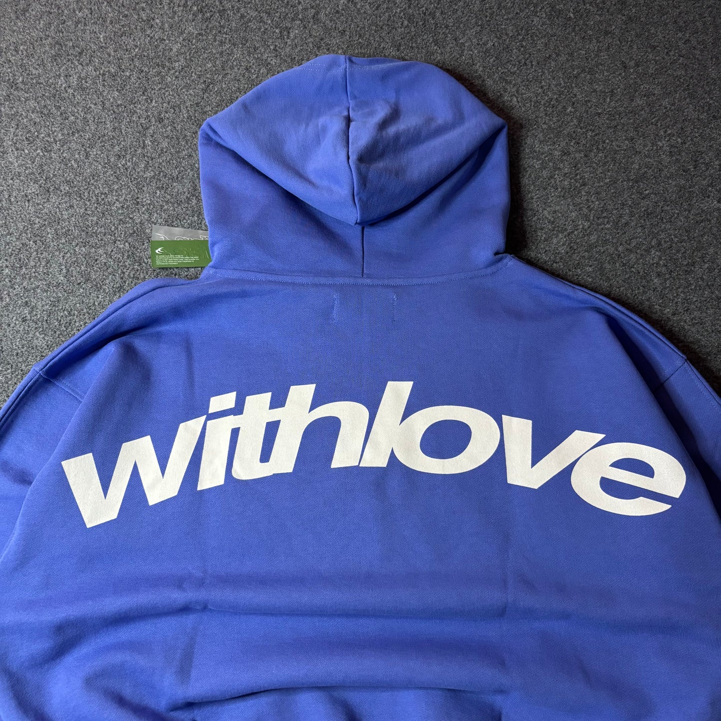 Scuffers with love sign hoodie blue