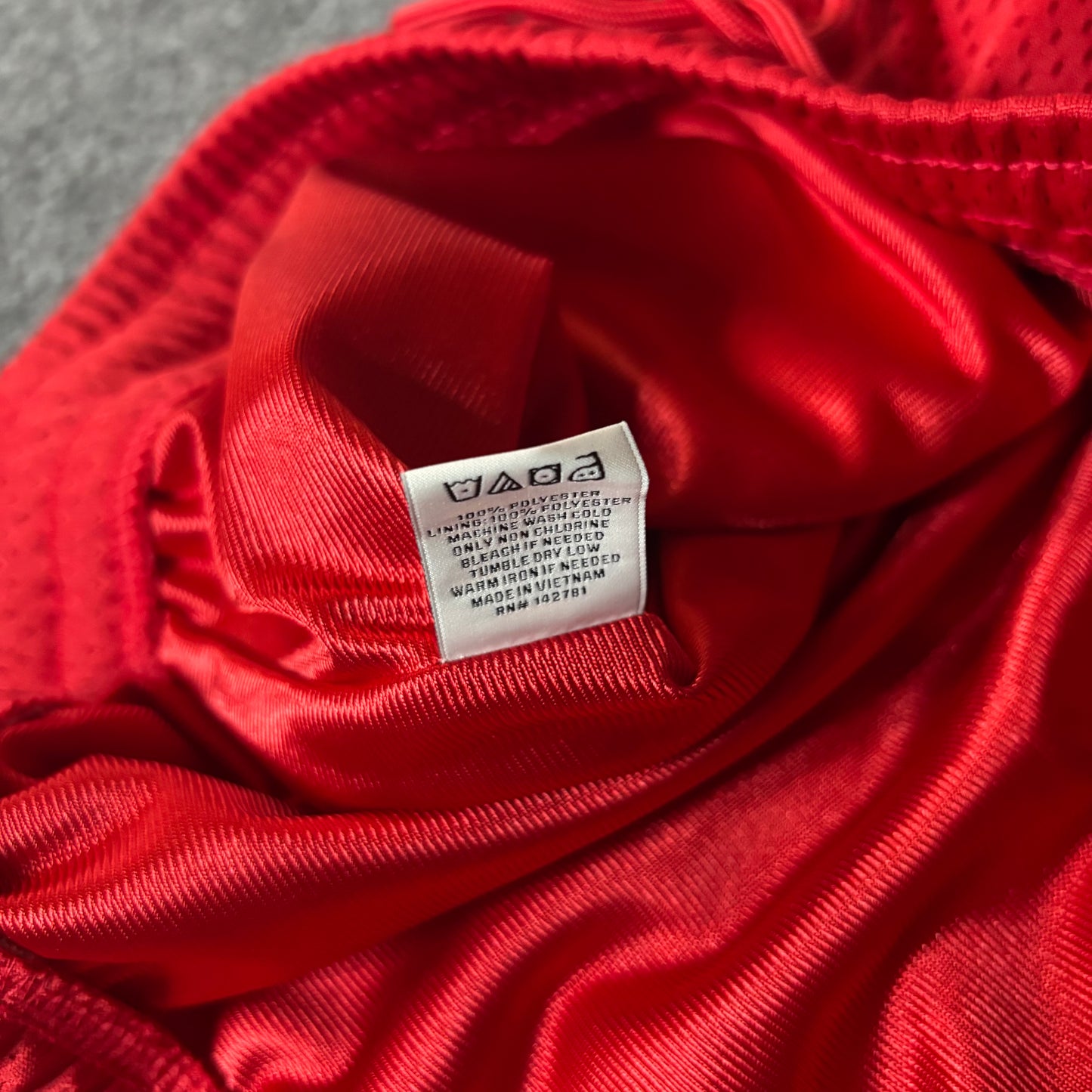 Aime Leon Dore mesh gym short true red