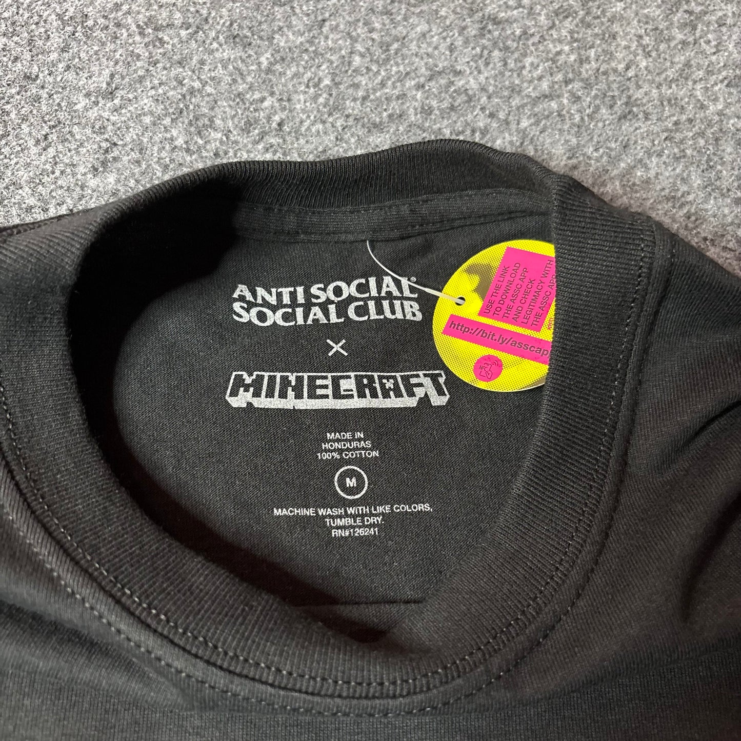 Anti Social Social Club x Minecraft black tee