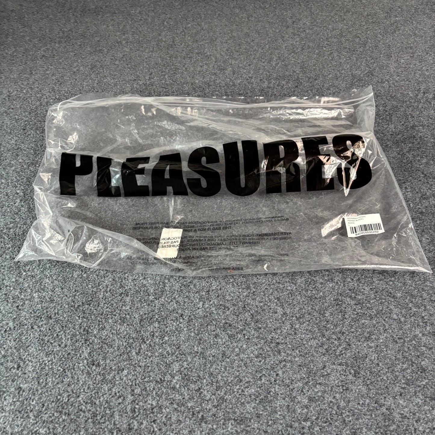 Pleasures x Boiler Room workman hoodie black