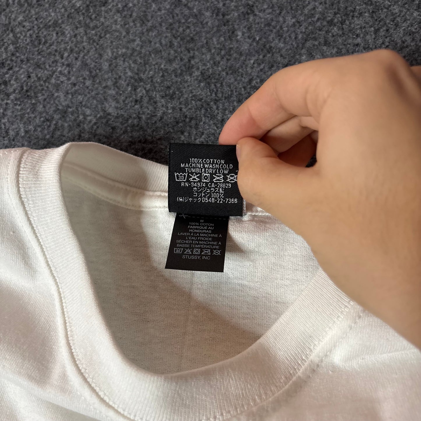 Stussy gear white tee M