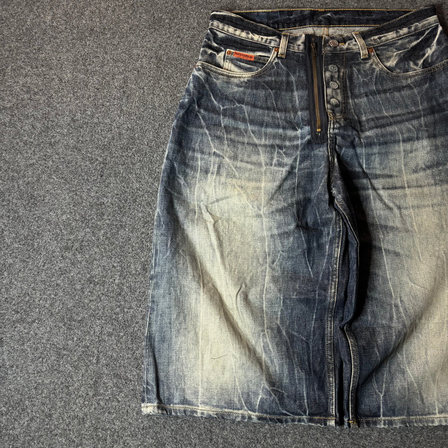 Martine Rose zip/buttons baggy jort