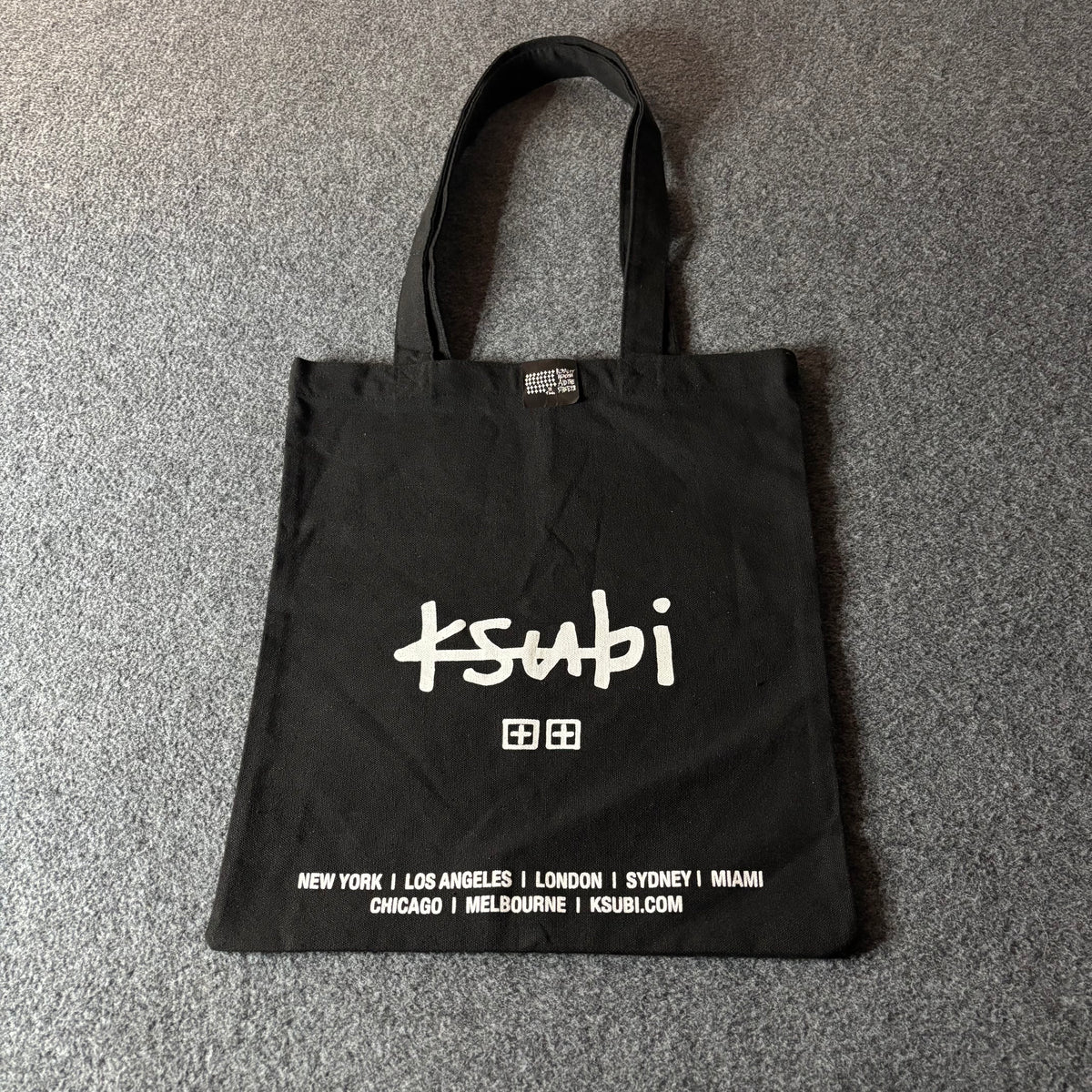 Ksubi black tote bag