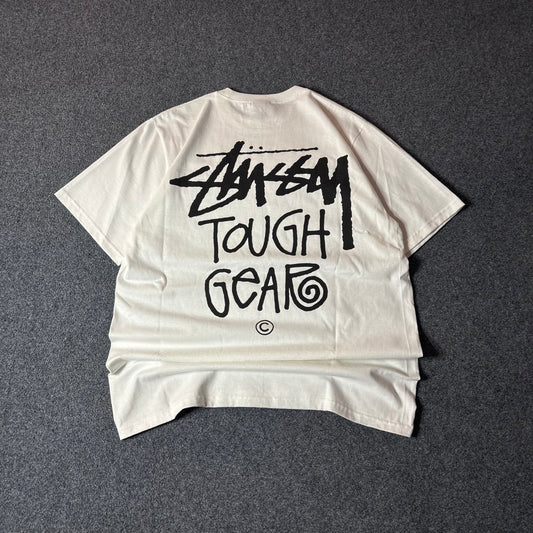 Stussy tough gear white tee