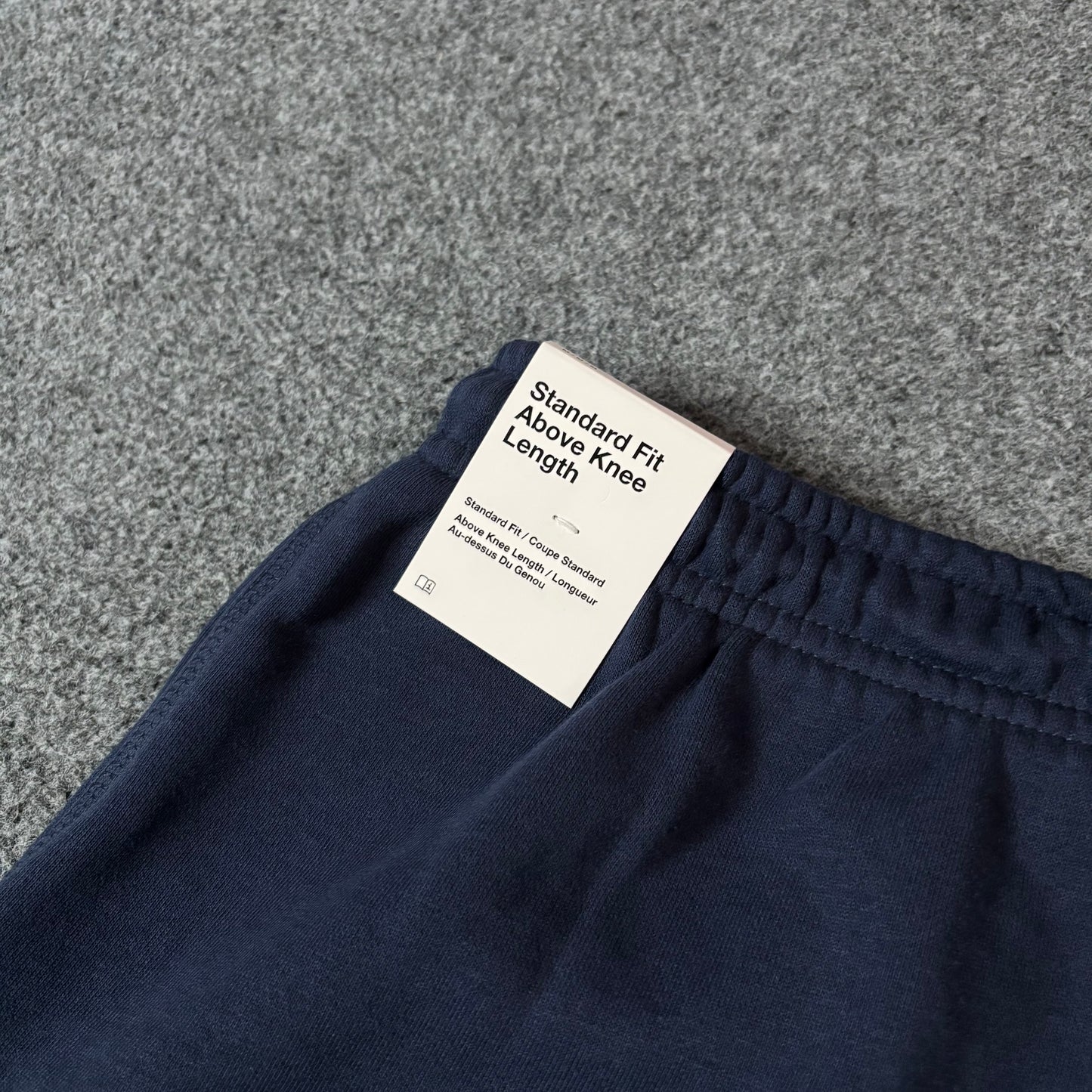 Nike standard fit sweat short navy