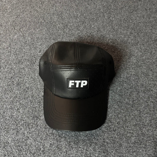 Fuck The Population perforated leather hat