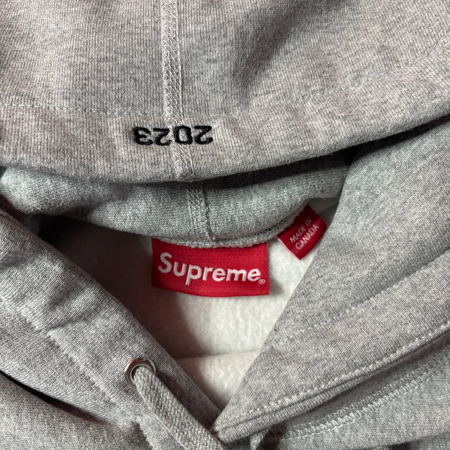 Supreme Motion Logo grey hoodie SS23