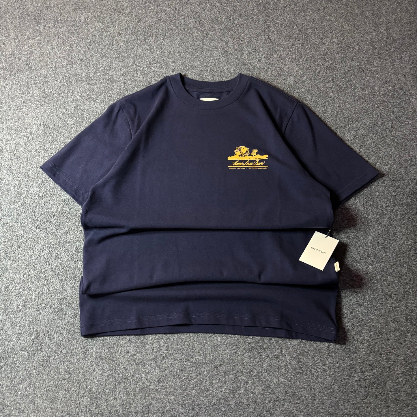 Aime Leon Dore unisphere evening blue tee