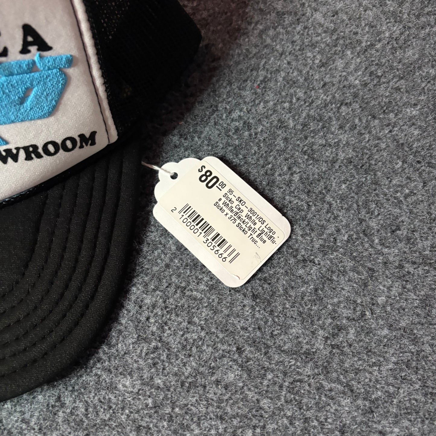 Sicko black & light blue trucker hat