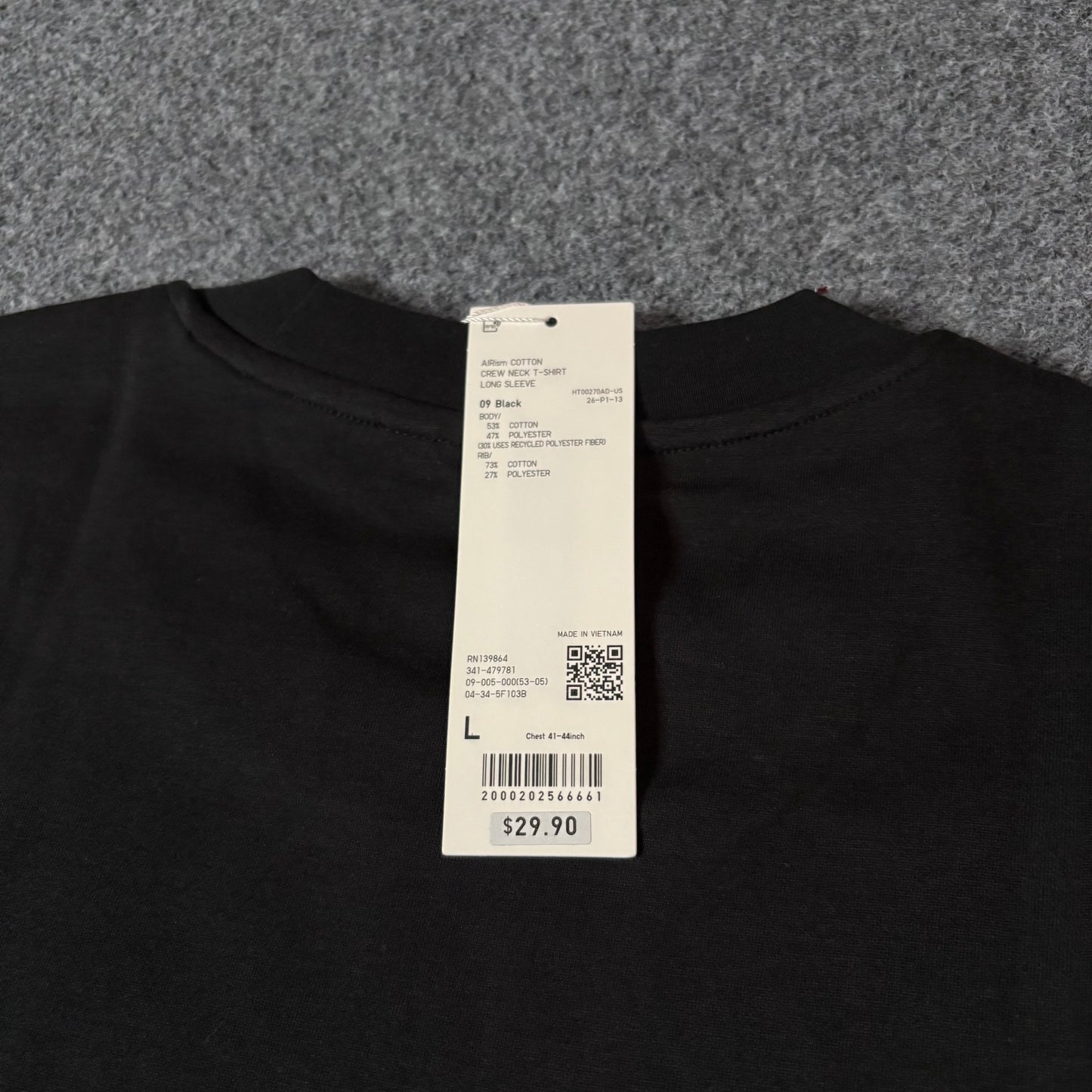 Uniqlo Airsm longsleeve black