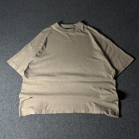 Essentials Fear Of God small logo core heather oversized tee