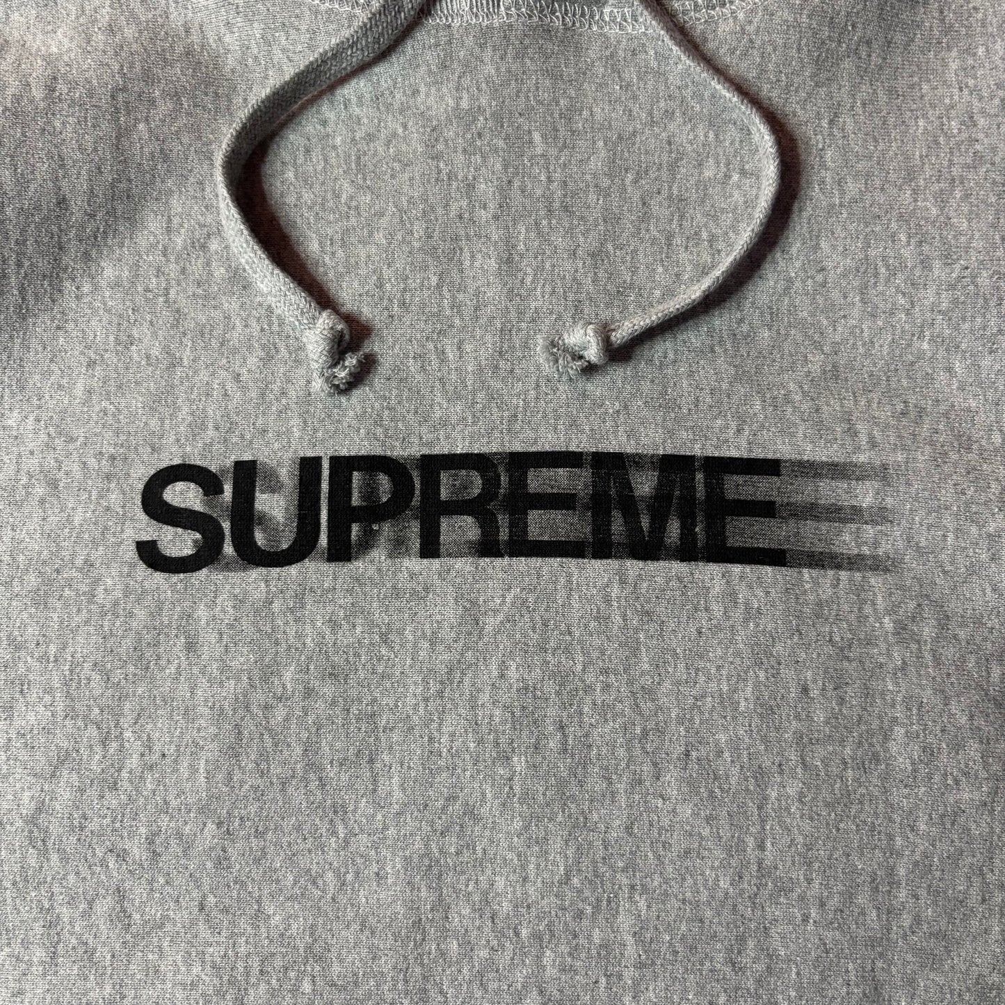 Supreme Motion Logo grey hoodie SS23