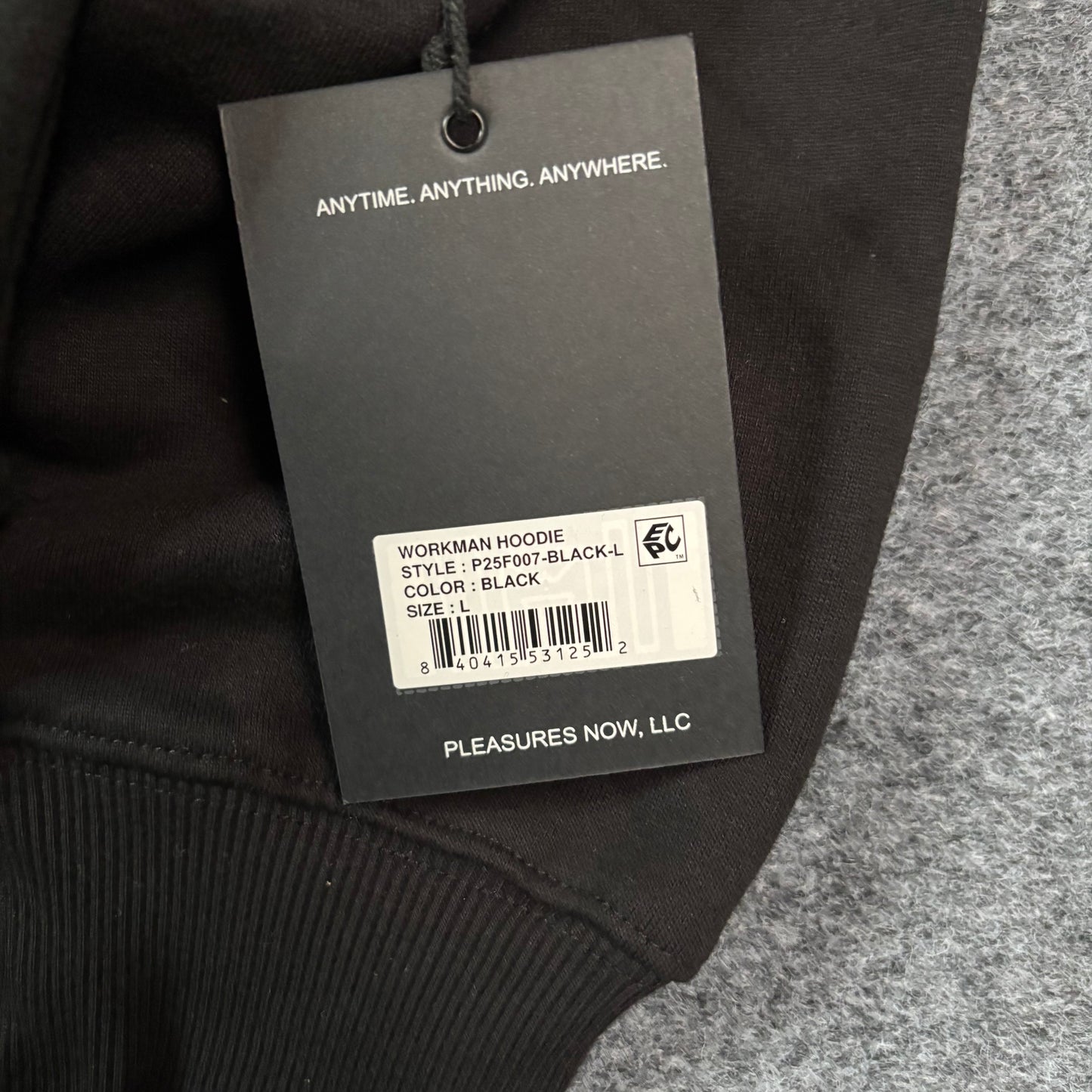 Pleasures x Boiler Room workman hoodie black