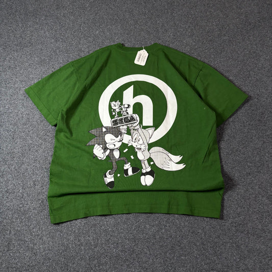 Hidden x Sega Sonic trophy green tee