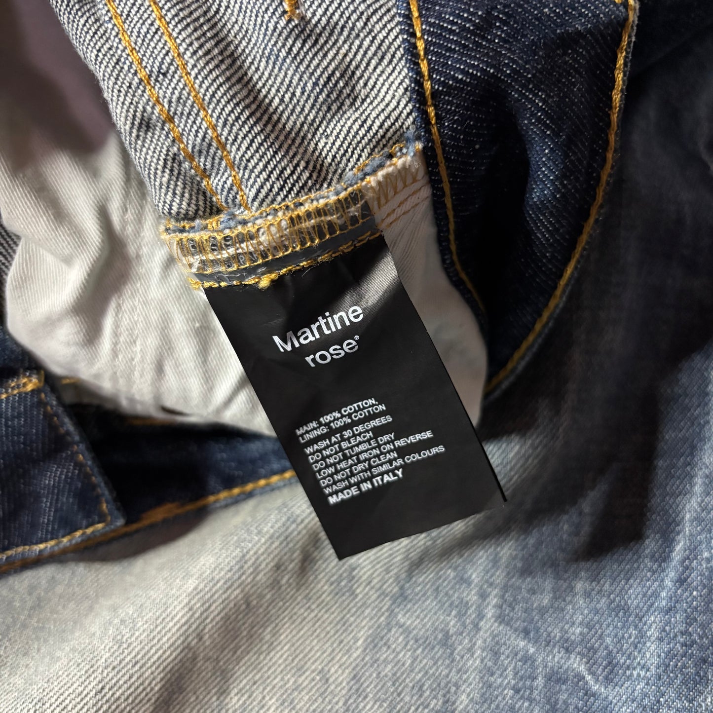 Martine Rose zip/buttons baggy jort