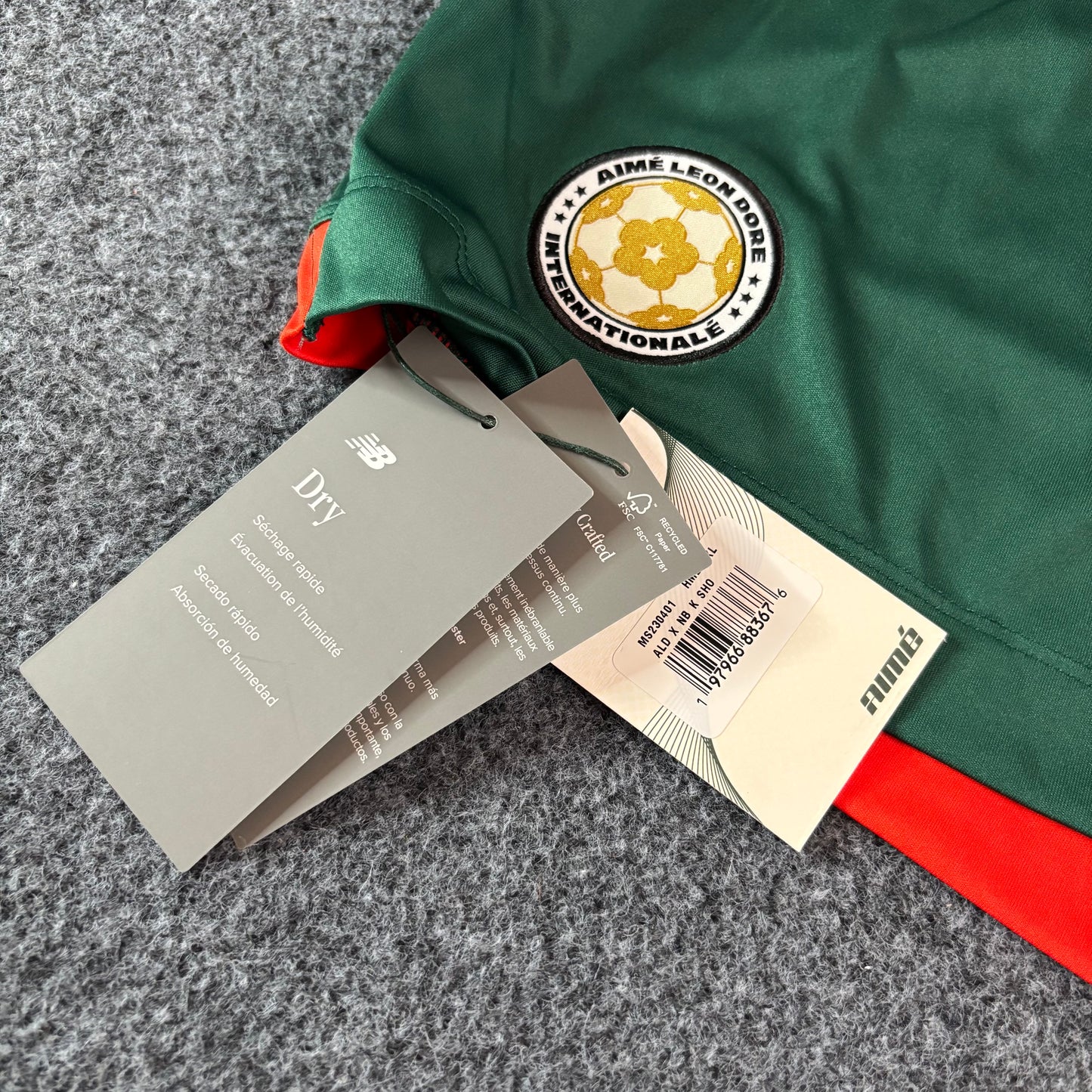 Aime Leon Dore x New Balance green short