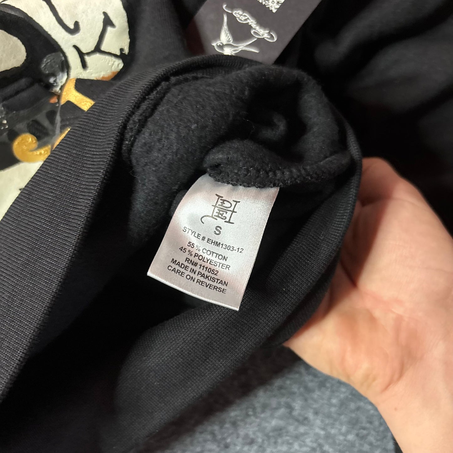 Ed Hardy LKS skull boxy zip hoodie