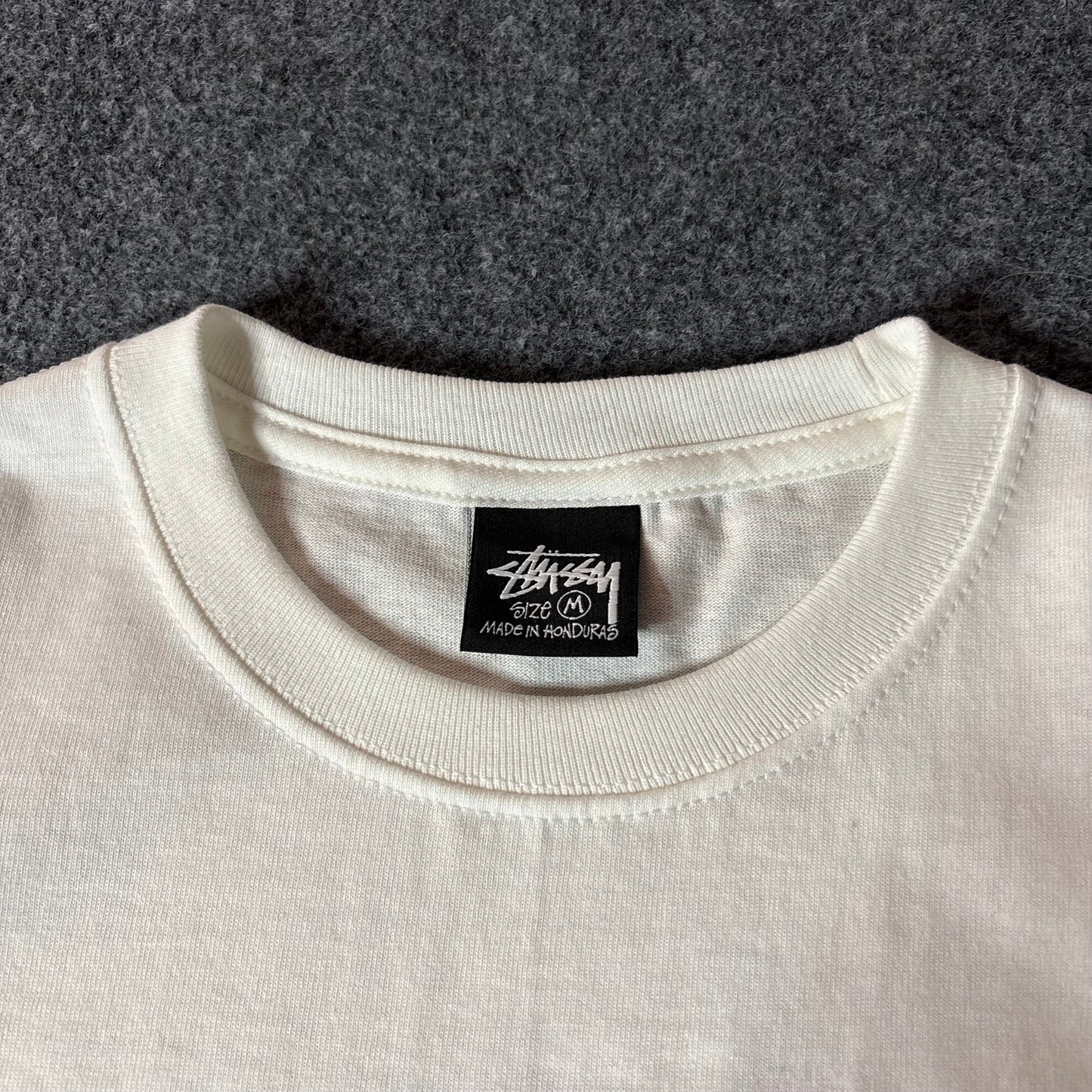 Stussy tough gear white tee