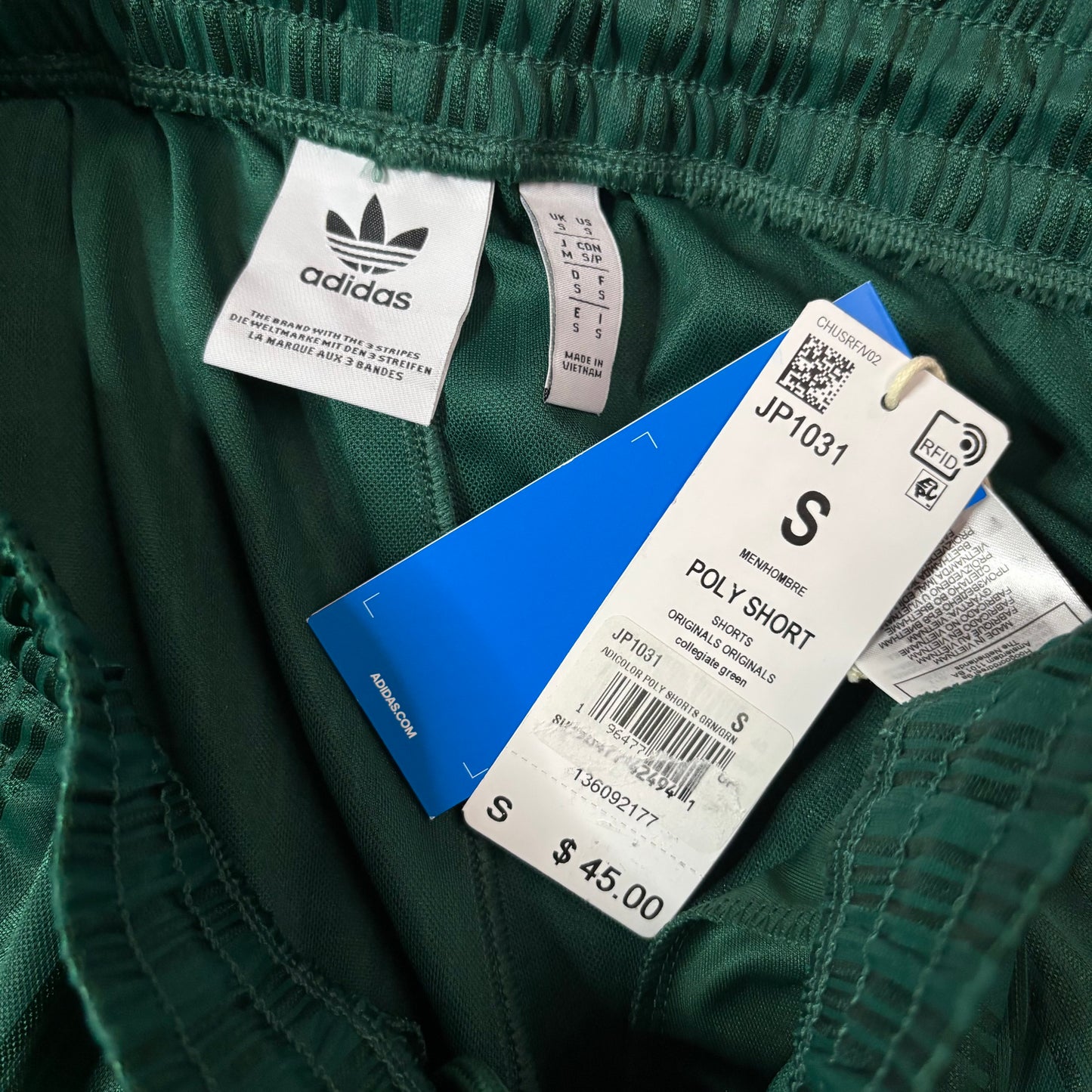 Adidas poly short green