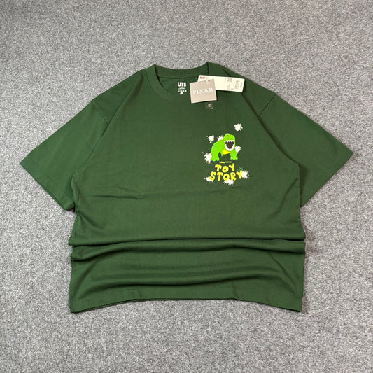 Uniqlo x Pixar Toy Story Rex tee green