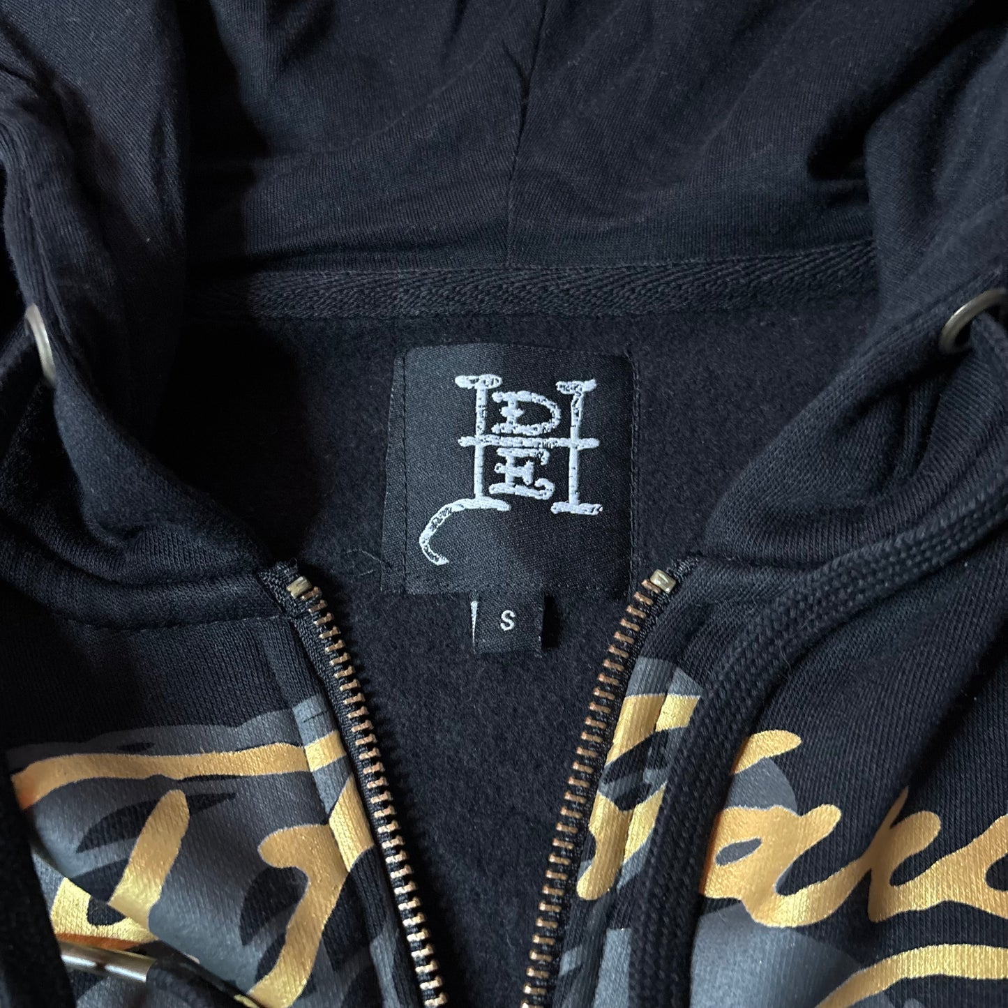 Ed Hardy LKS skull boxy zip hoodie