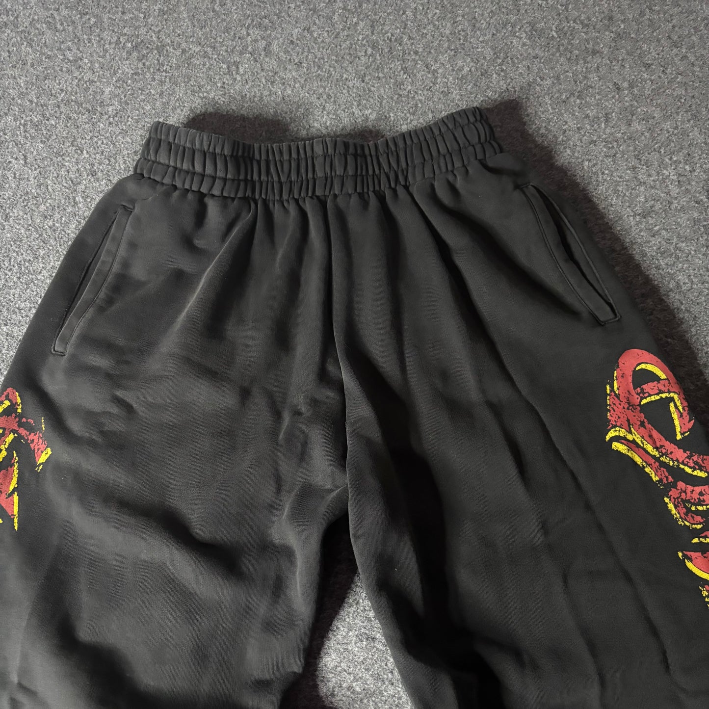 Balenciaga Offshore Baggy Sweatpants Black Faded