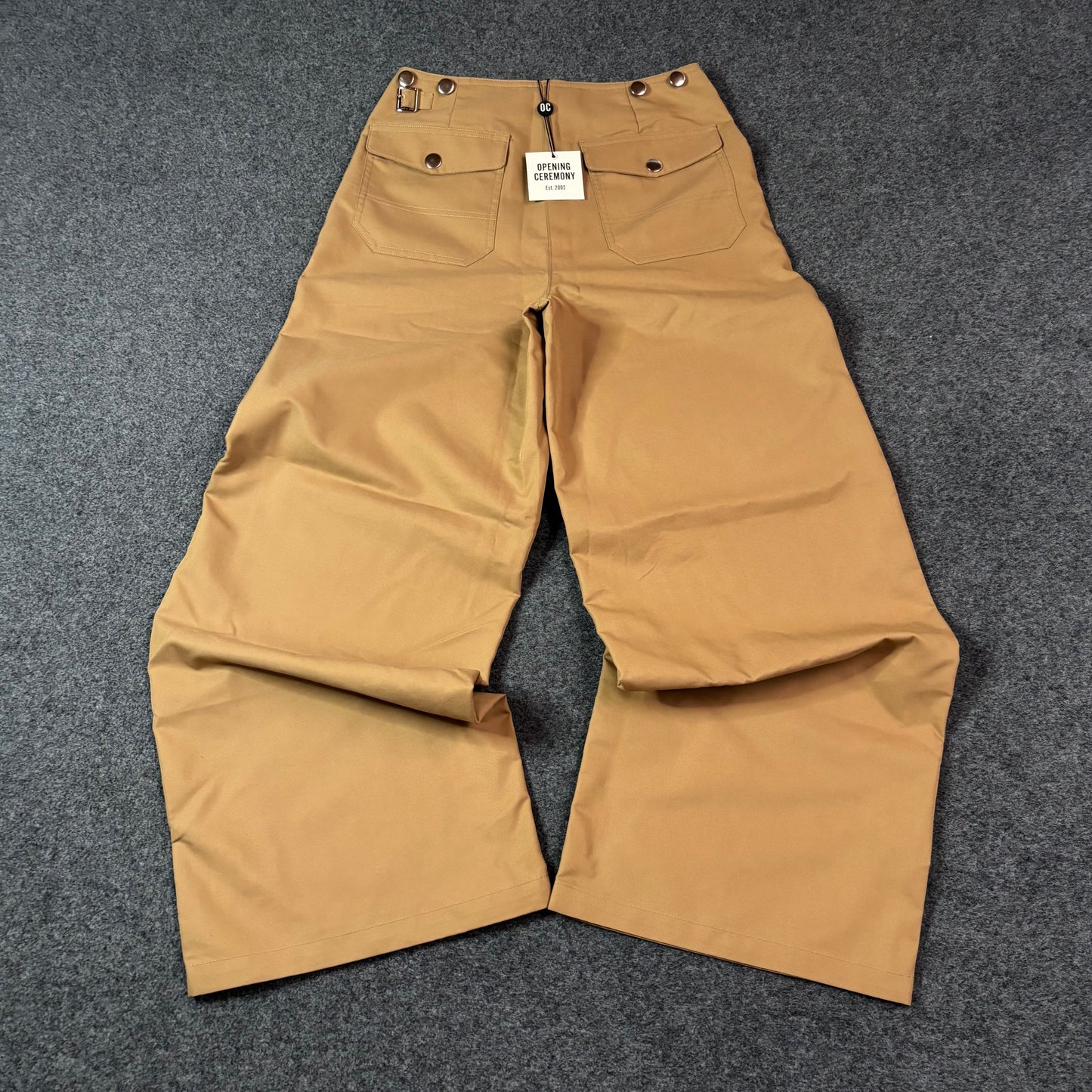 Open ceremony snap wide leg pants